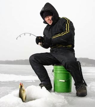 ice hole fishing