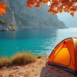 autumn camping in corsica
