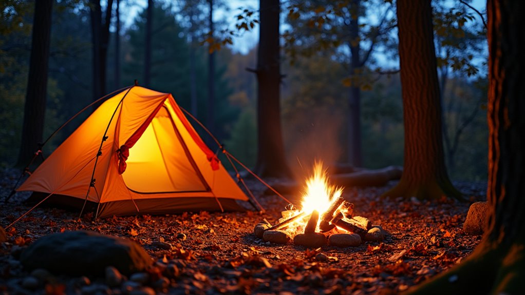 autumn camping light ideas