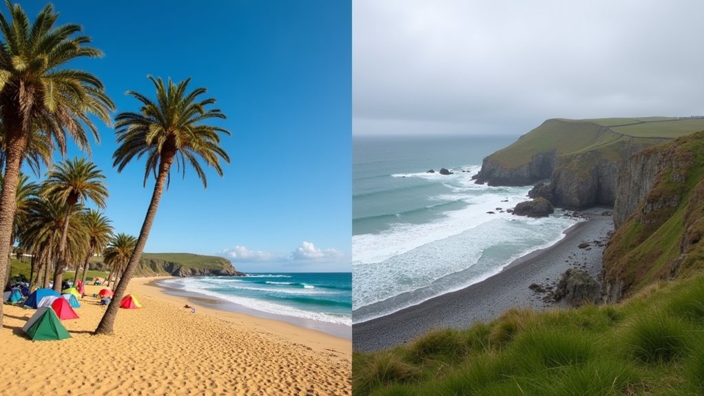 beach camping comparison guide