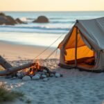 beach camping is unbeatable
