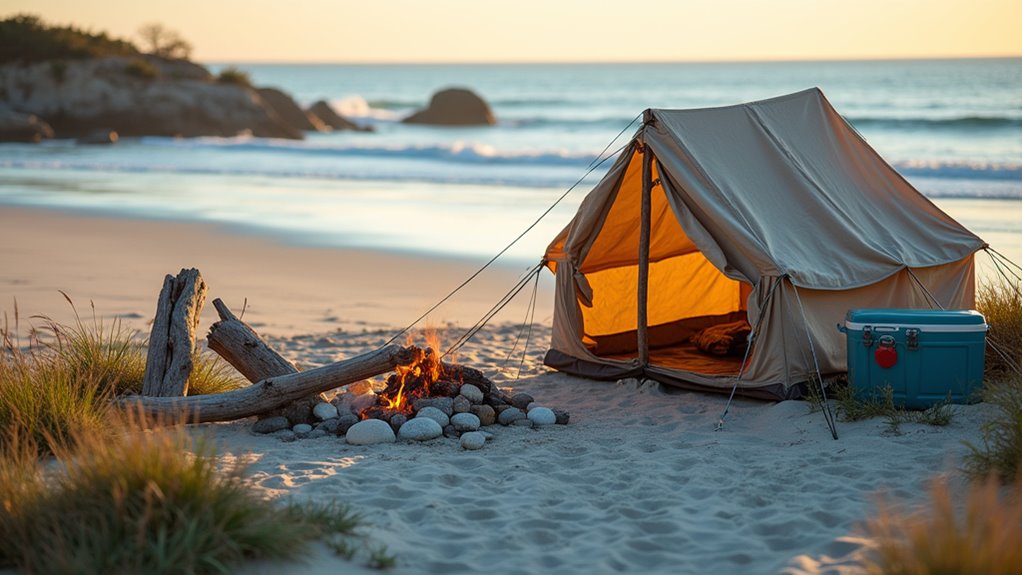 beach camping is unbeatable