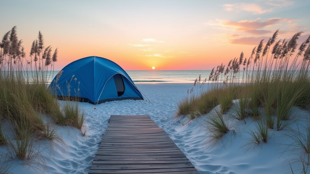 beach camping paradise awaits