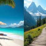 beach vs mountain vacation
