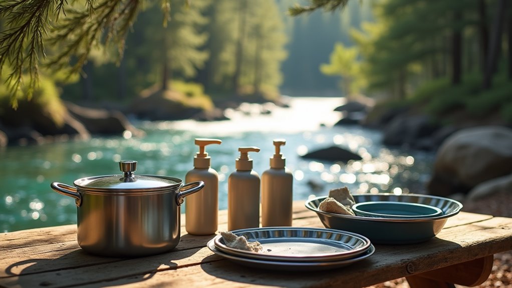 camp dish cleaning tips