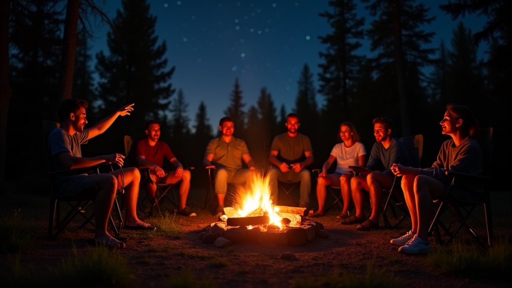 campfire charades with themed gestures
