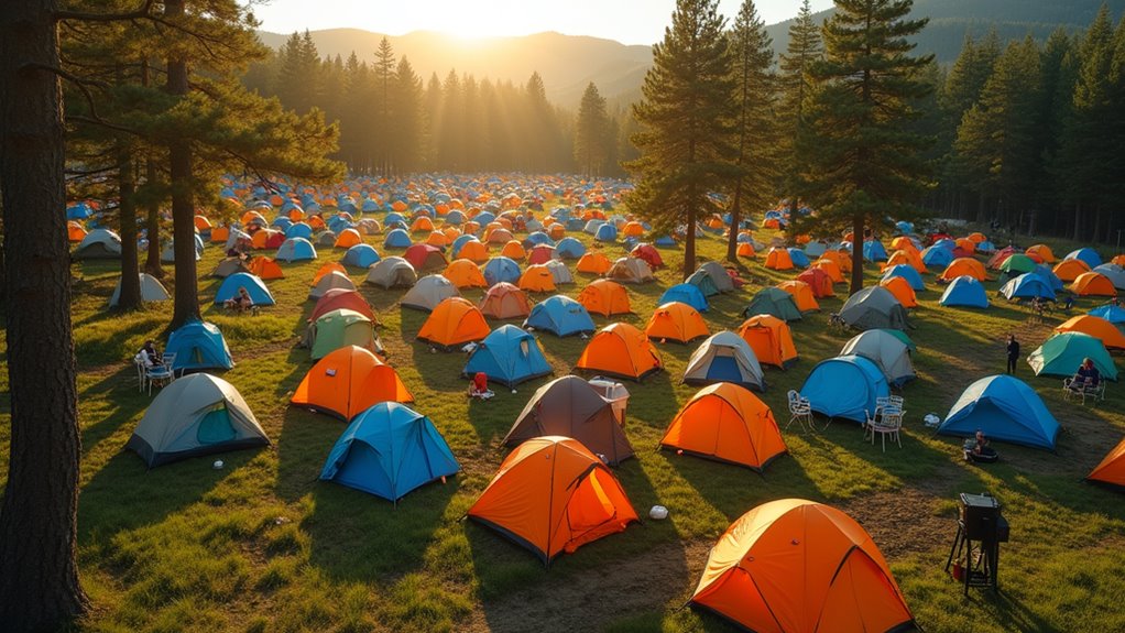 camping tips for crowded sites