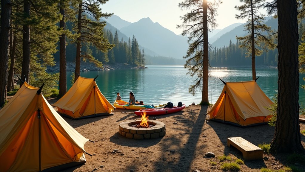 camping with exciting activities