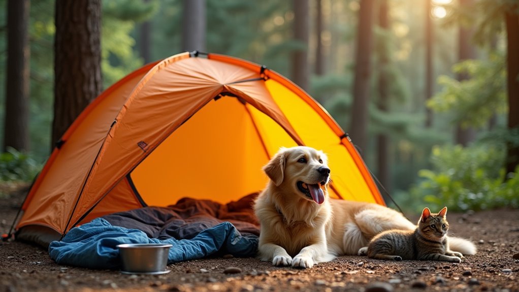 camping with pets