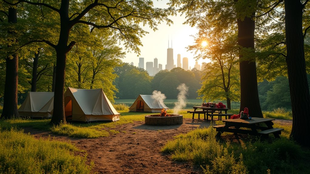 chicago adventure camping site