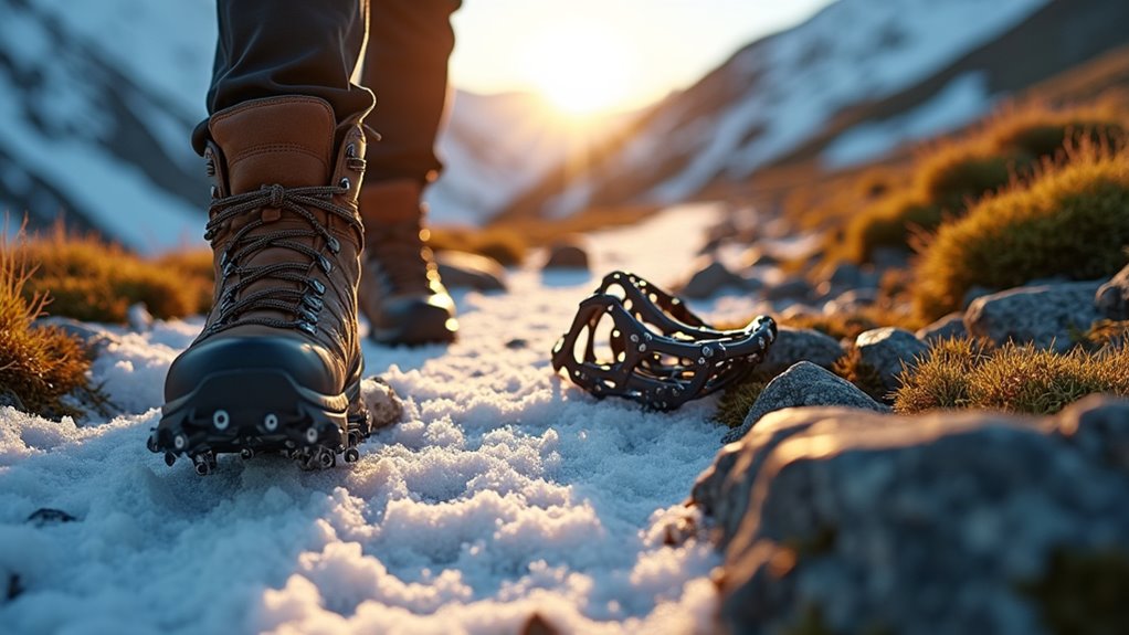 choose appropriate hiking traction devices