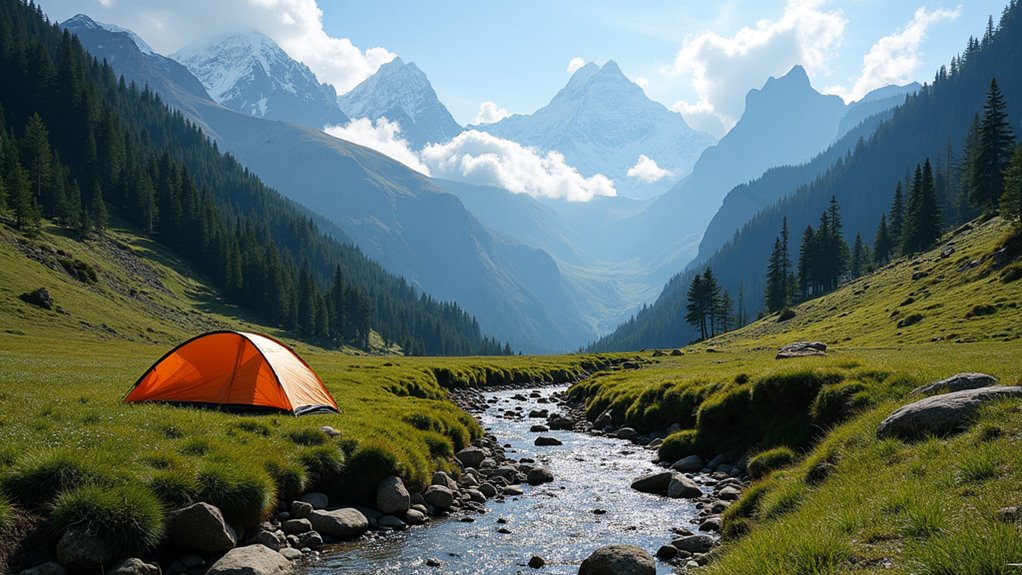 choose safe elevated camping sites
