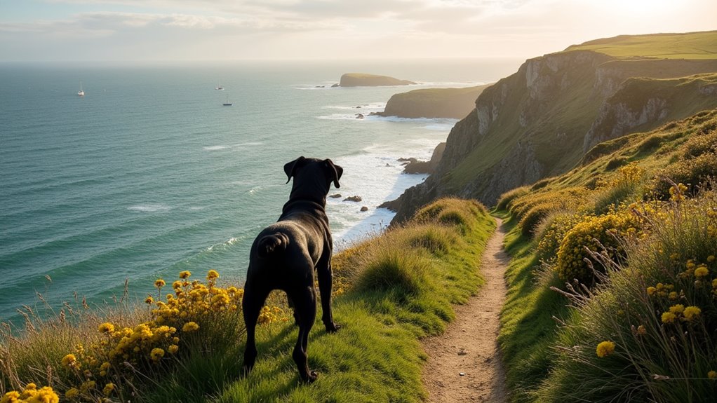 coastal adventure with dog