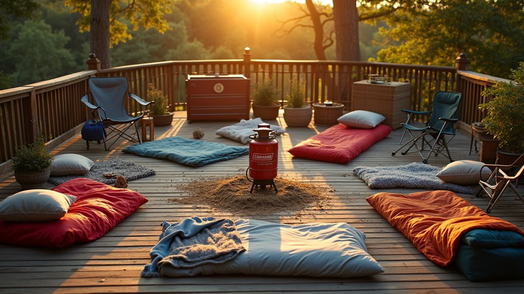 comfortable organized camping experience