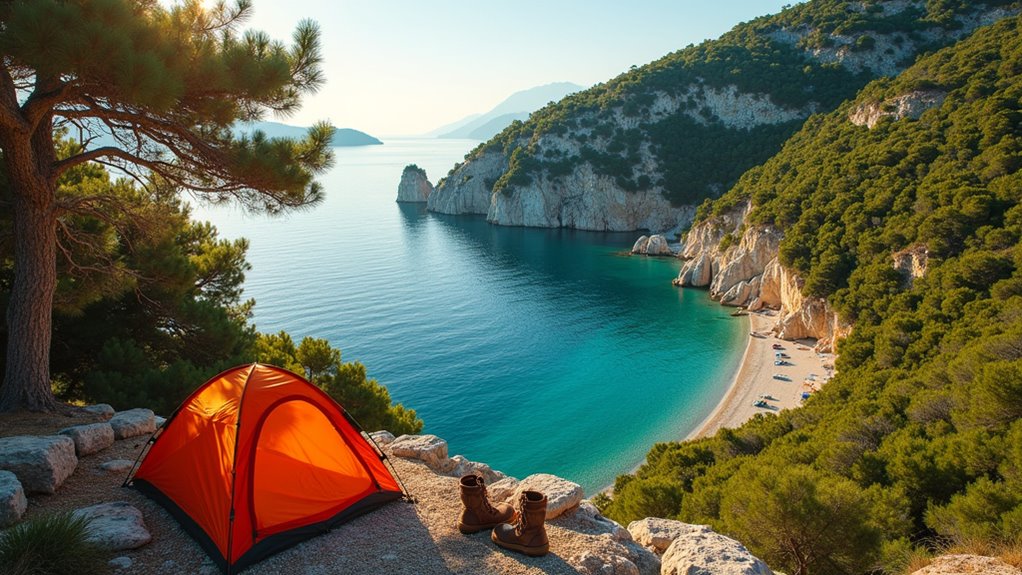croatia campers and hikers