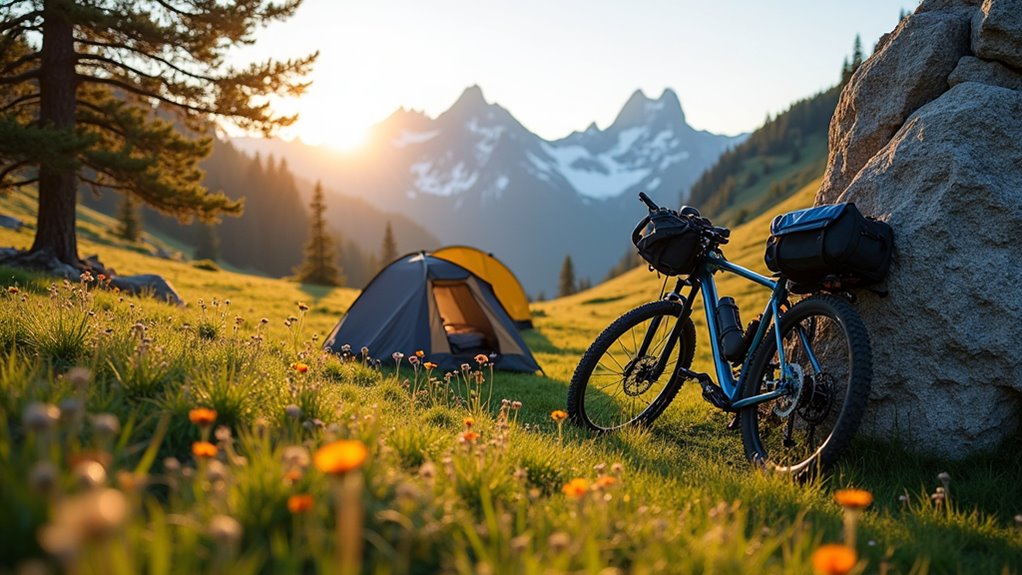 cycling camping blends exercise