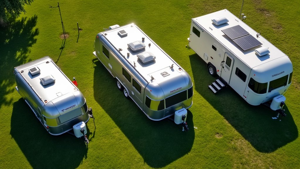 different trailer types sizes