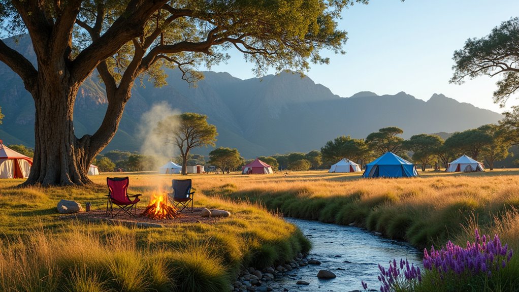 diverse south african campsites