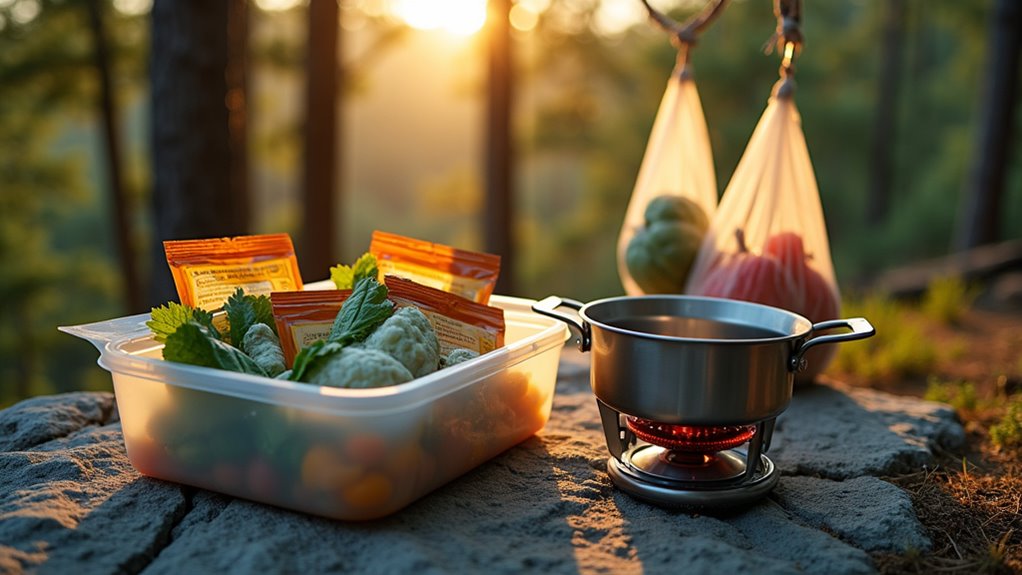 efficient camping food storage