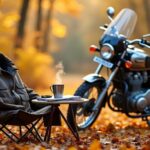fall camping for bikers