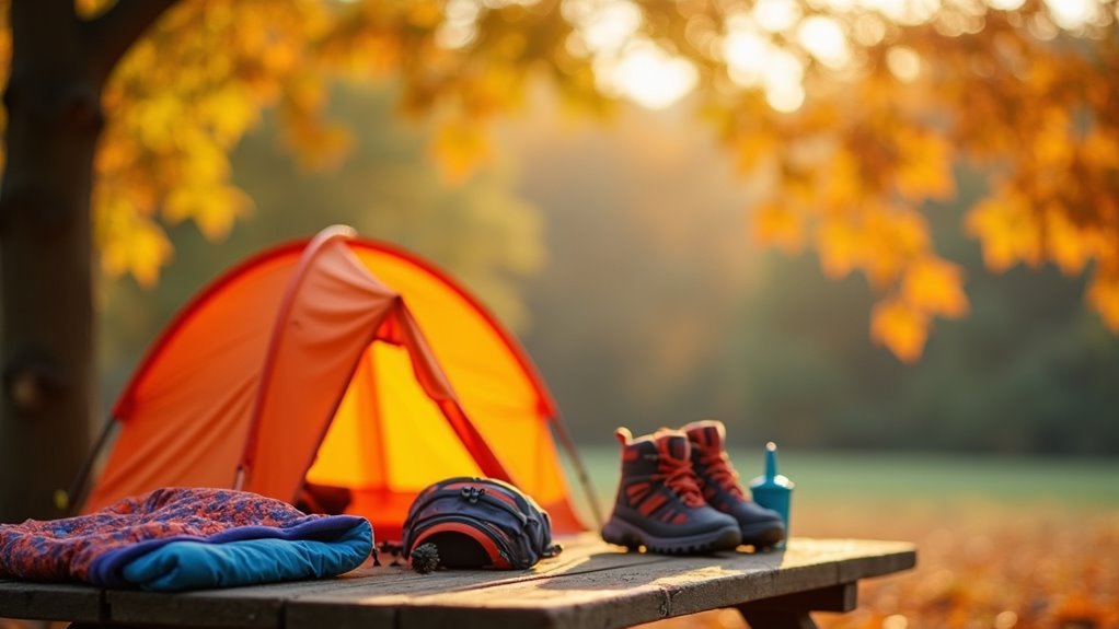 fall camping with toddlers