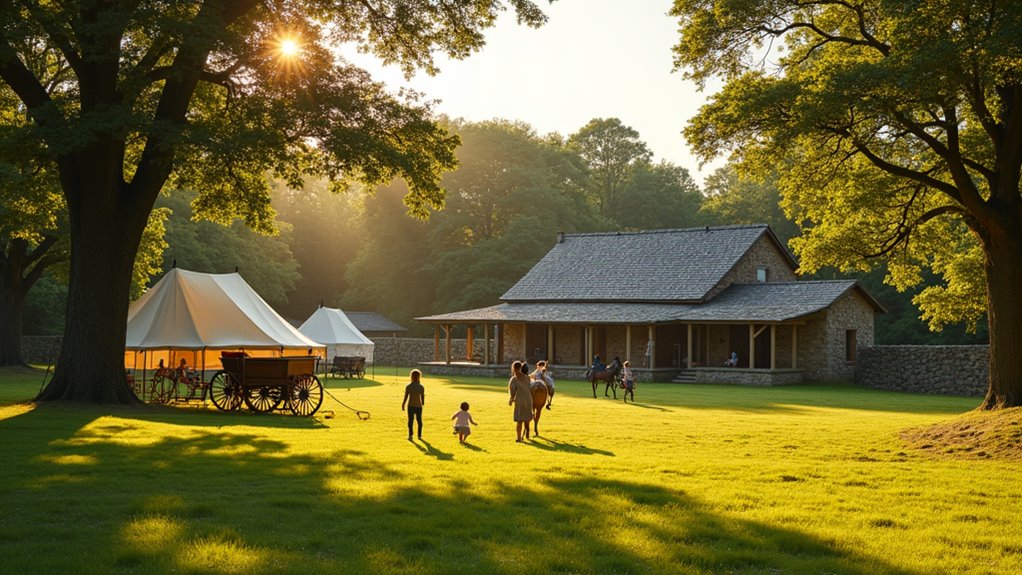 family friendly historical camping experience