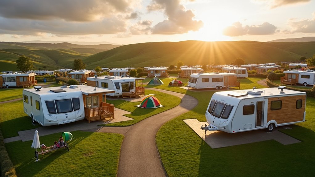 family friendly modern camping amenities