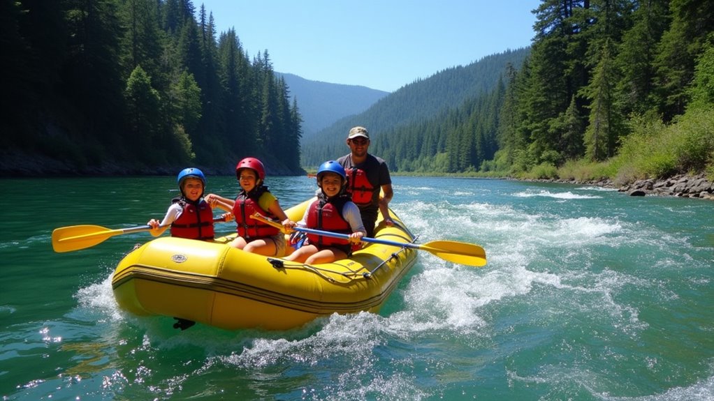 family friendly rafting sections