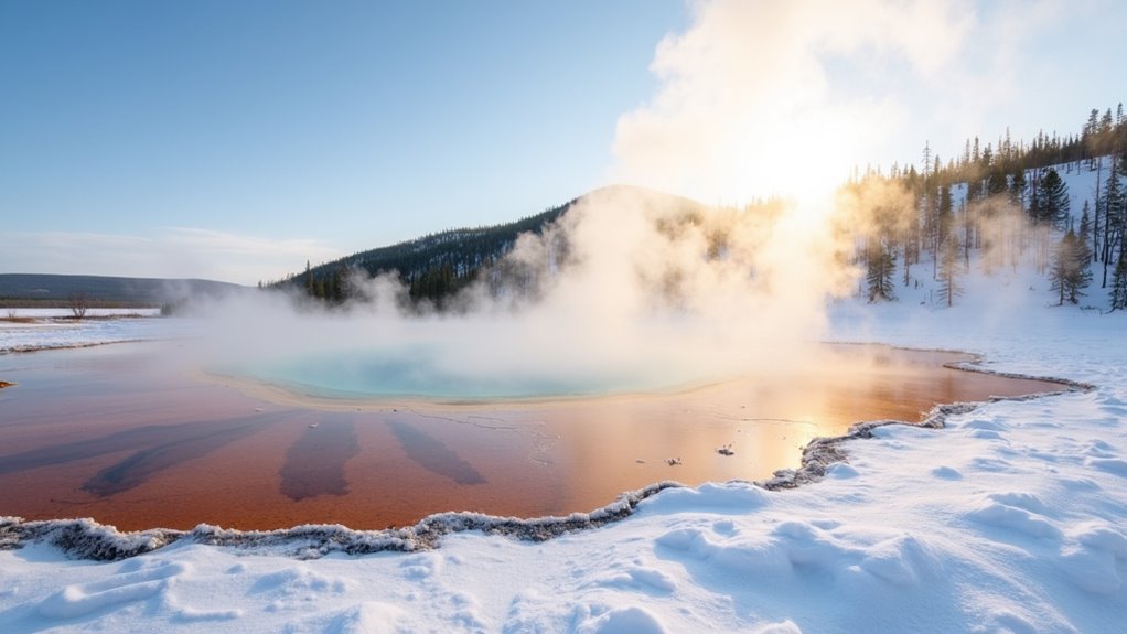 geothermal wonders in winter