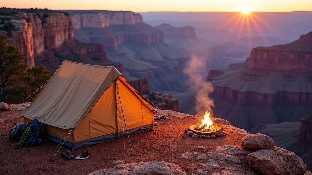 grand canyon camping adventure