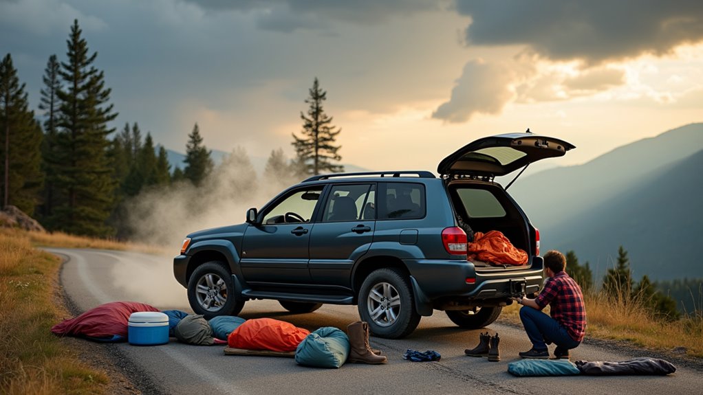 handle roadside camping emergencies