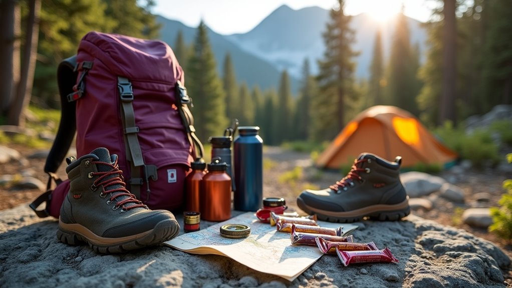 hiking gear and planning