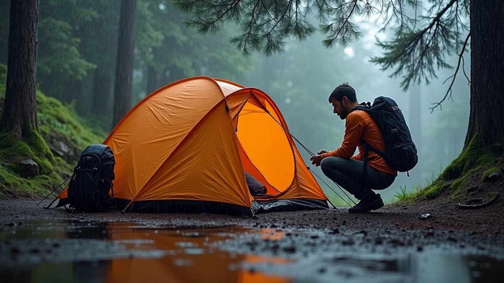 manage camping trip weather