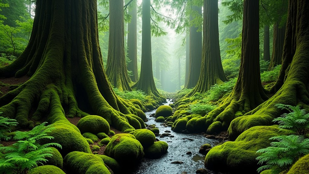 moss draped rainforest hike