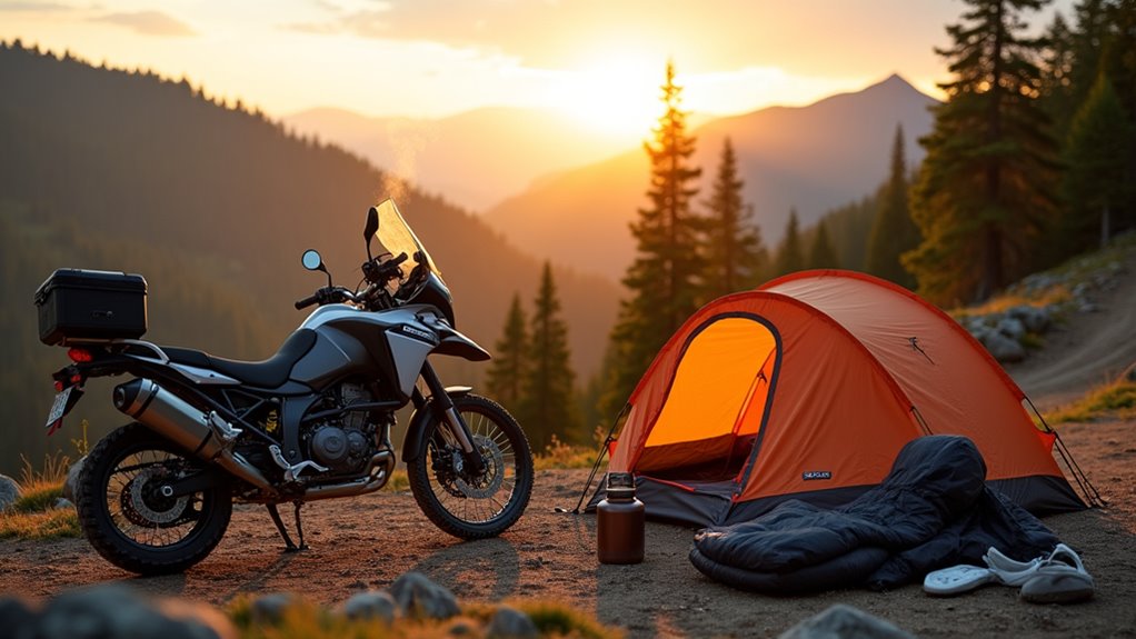 motorcycle camping tips