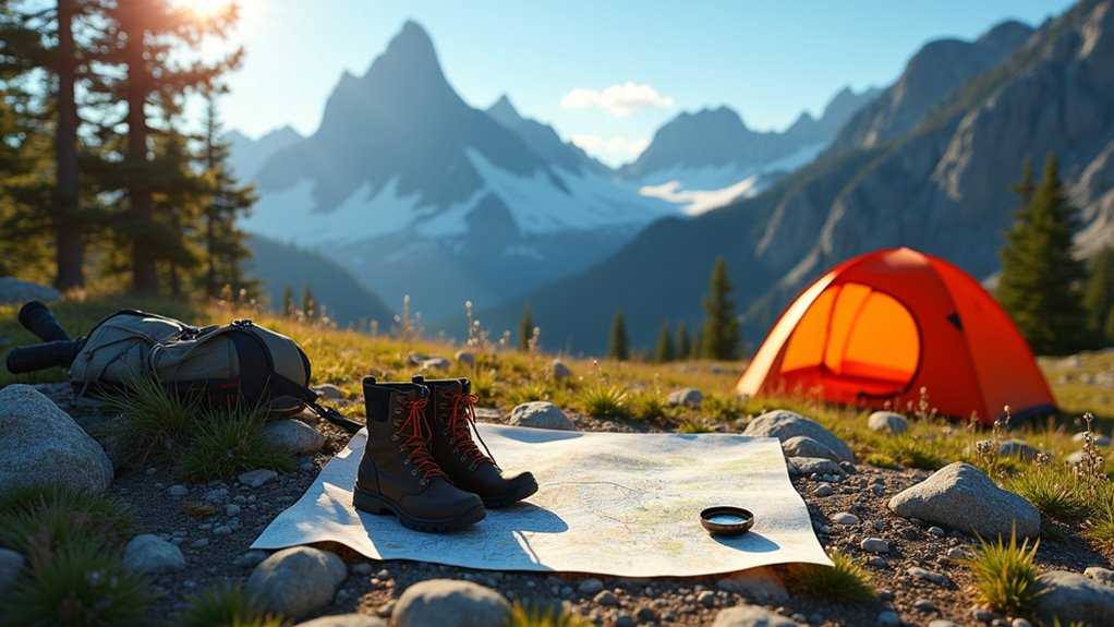 mountain camping adventure exploration