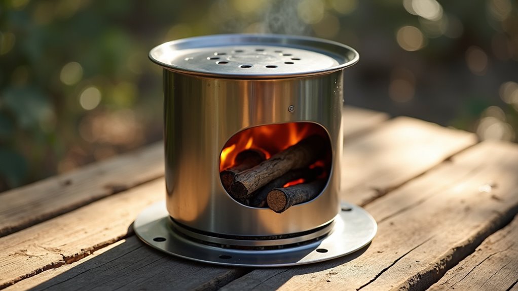 portable wood burning stove