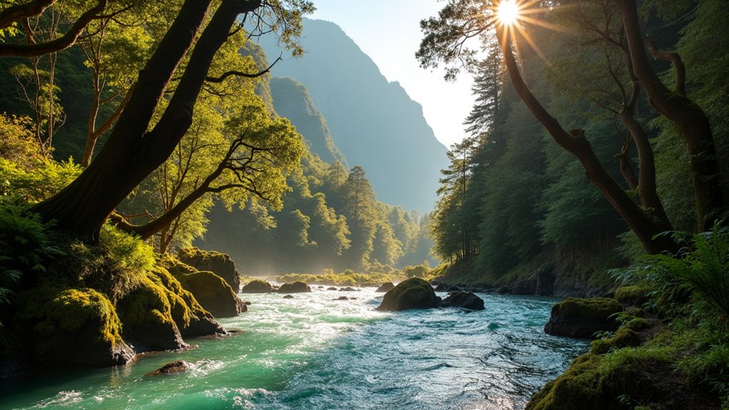pristine wilderness waterfall adventure