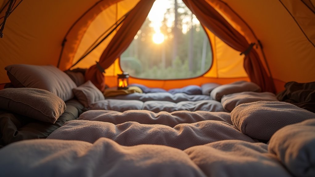 proper camping sleep setup