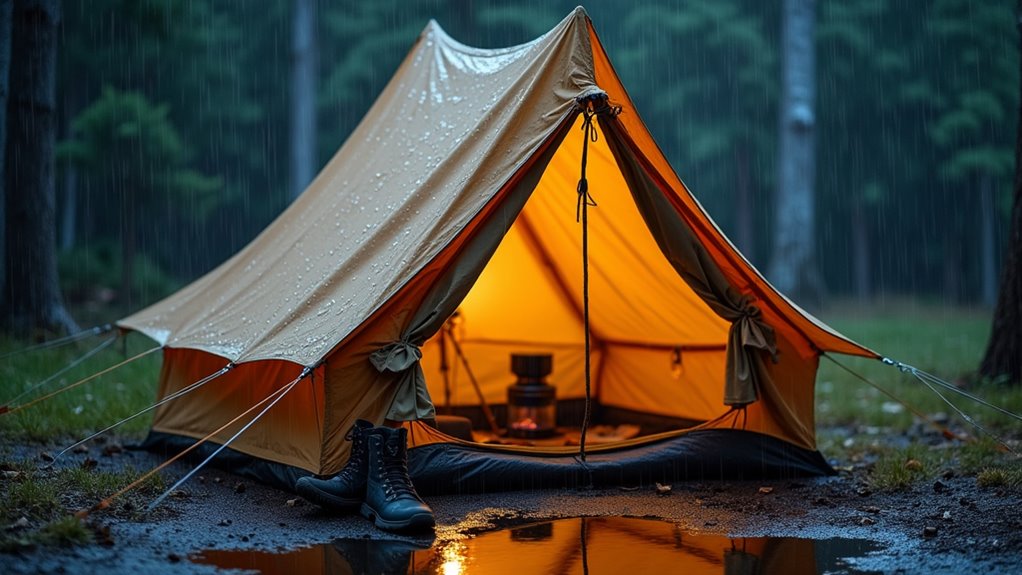 proper rain ready camping preparation