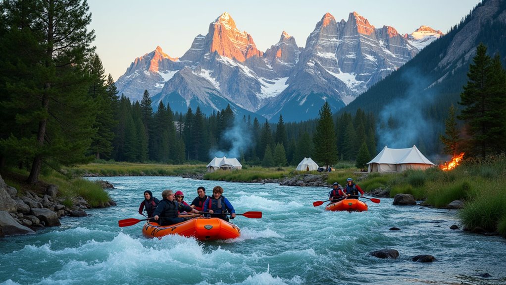 rafting rapids views family