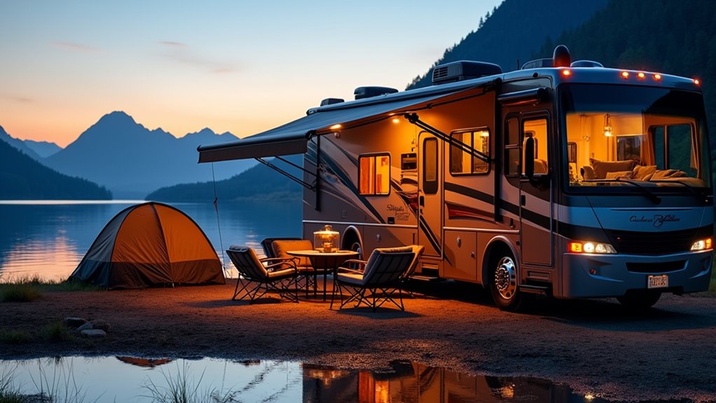 rv camping advantages over tents