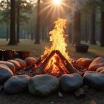 safe efficient campfire building