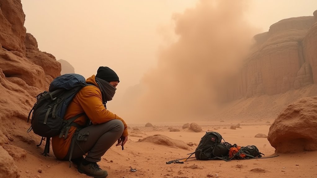 sandstorm warning and safety