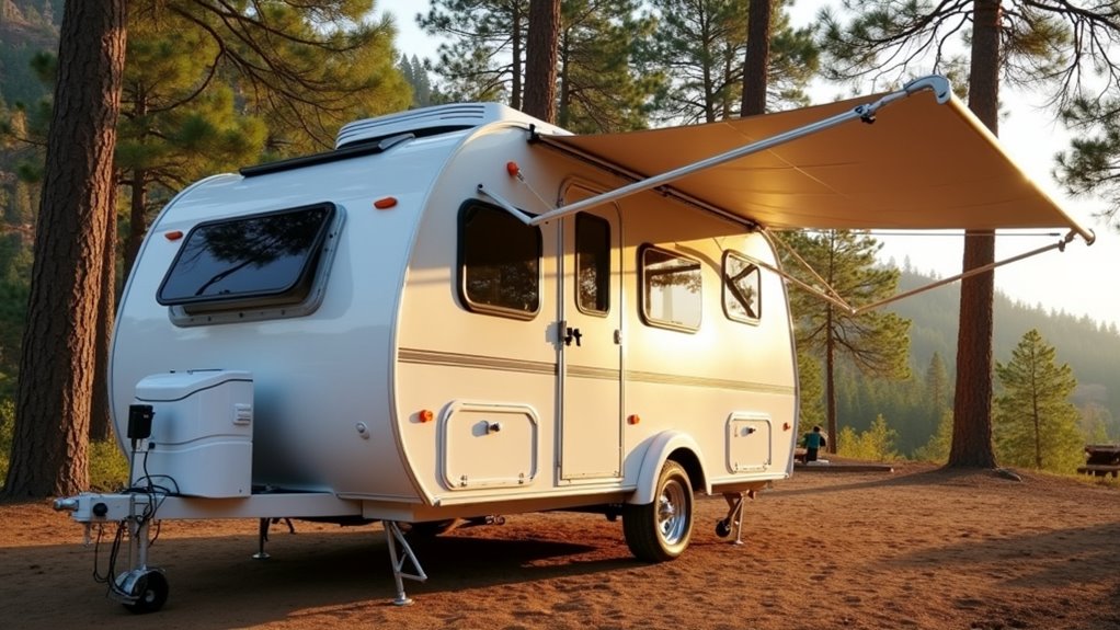 self contained camping trailer