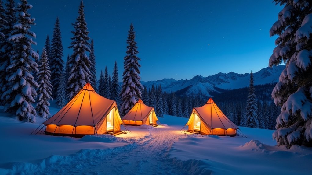 sierra nevada winter camping