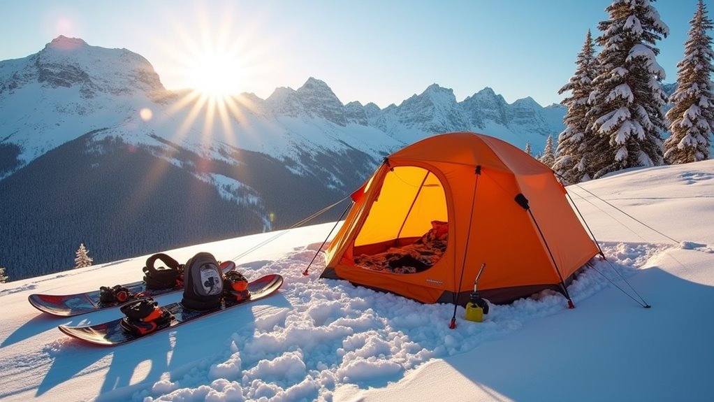 snowboarding camping essentials checklist
