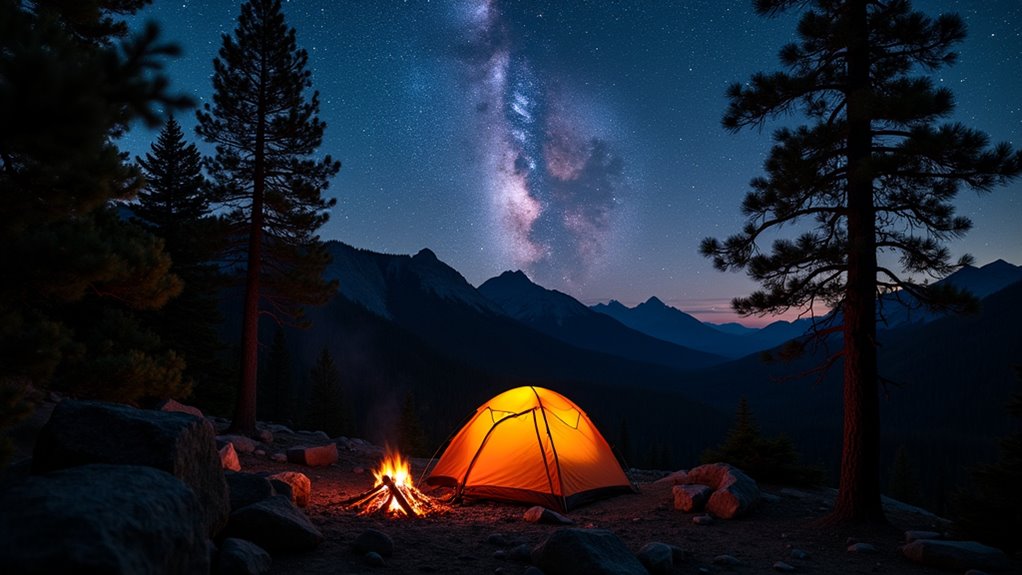 starry sky camping spots