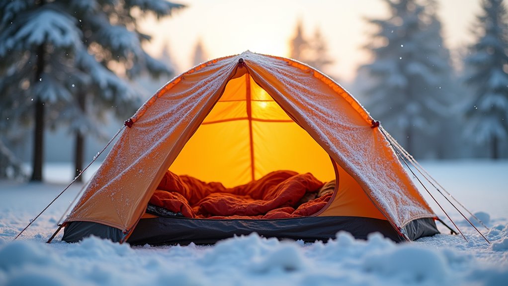stay dry during winter camping