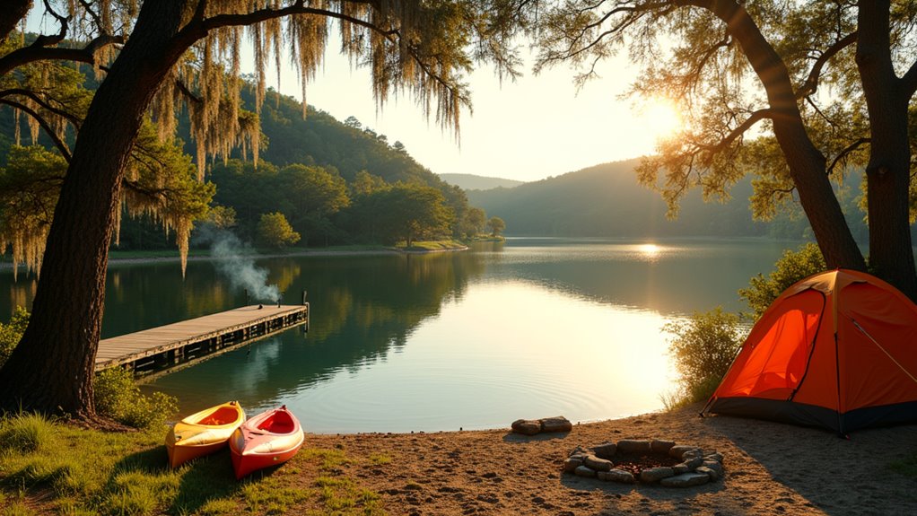 texas lakes parks camping